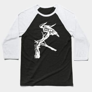 The End of The Beast (White on Black) Baseball T-Shirt